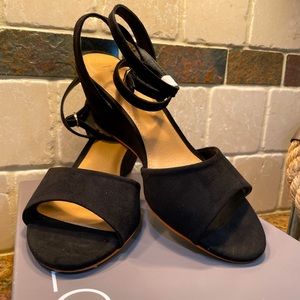 Loft ankle strap wedge sandals